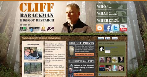 cliff barackman|bfro database most recent sightings.